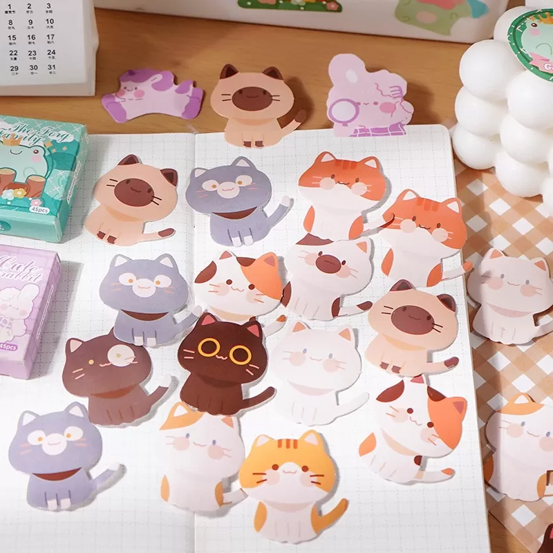 Kawaii Cute Rabbit Sticky Scrapbooking Journal Girls Decorative Label  Sticker Book