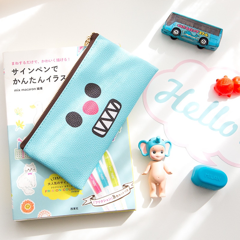 Creative Pencil Case Cute Boy Girl Kawaii Pencil Cases Storage