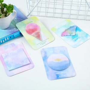Watercolor Geometric clouds Memo Pad Fruit watermelon N Times Sticky Notes Escolar Papelaria School Supply Bookmark